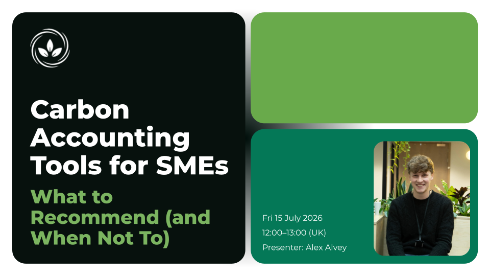 Carbon Accounting Tools for SMEs: What to Recommend (and When Not To)